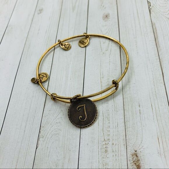 Alex and Ani T Initial Bracelet - Picture 1 of 3